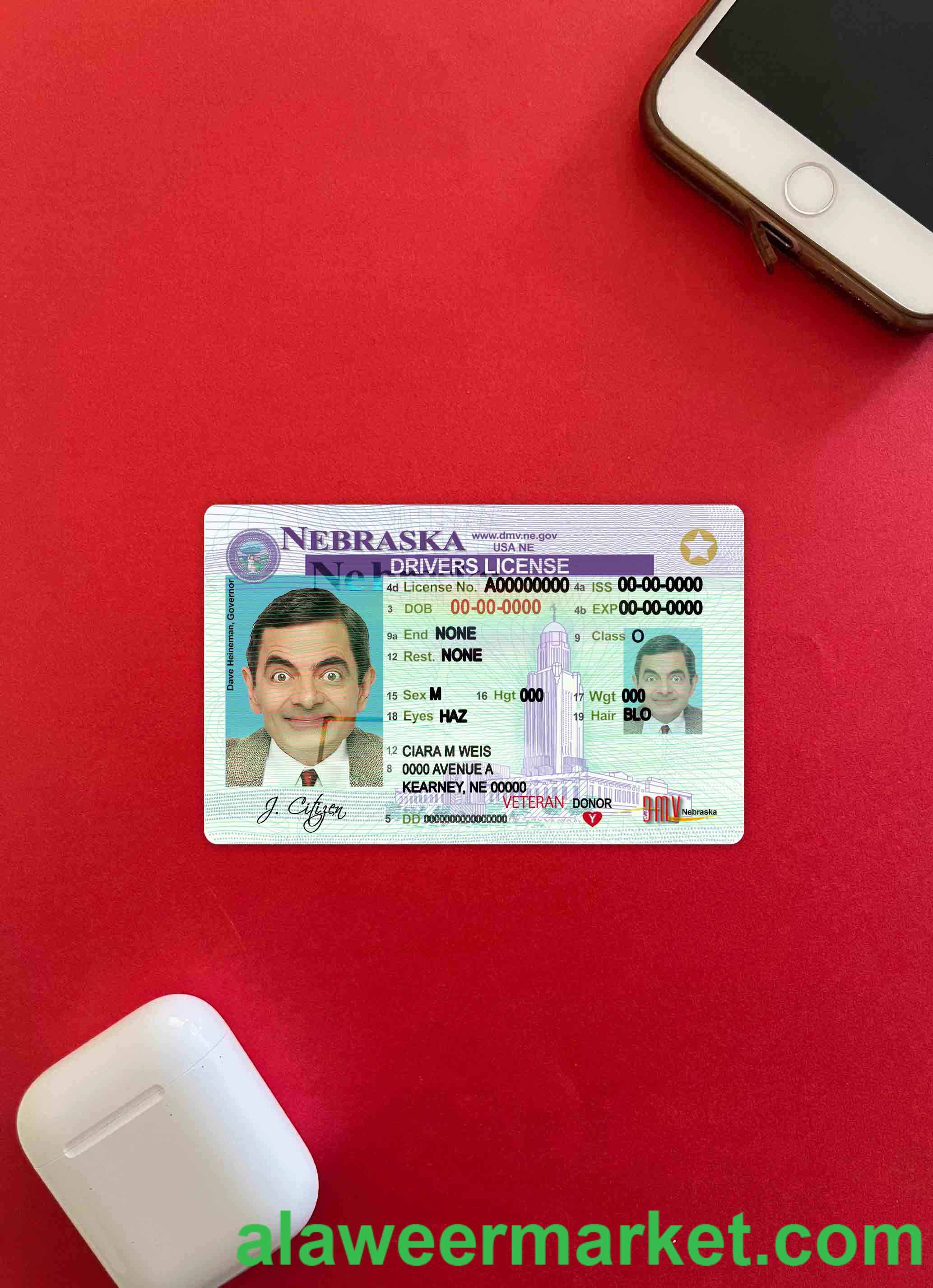 USA Nebraska DL photolook FRONT